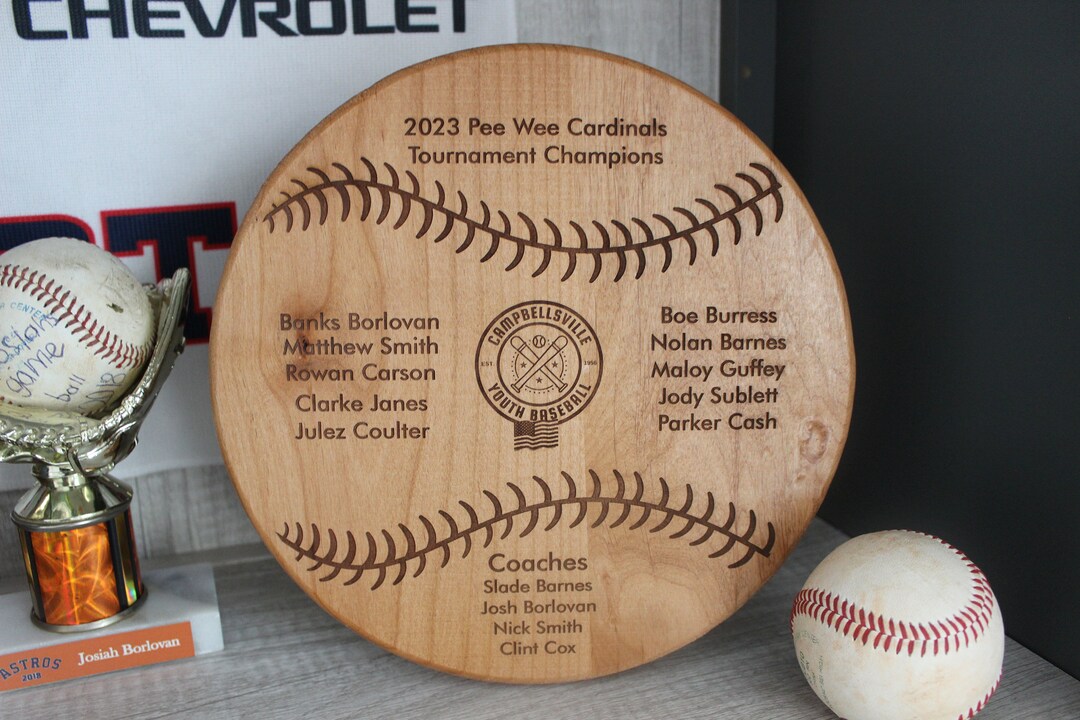 Personalized Baseball Plaque Custom Engraved to Order Made From Wood ...