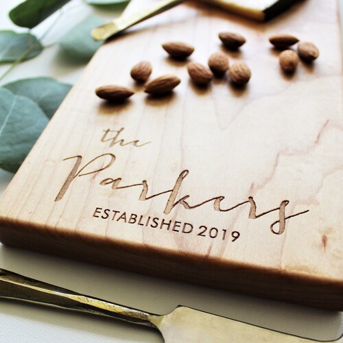 Personalized Cheese Board Custom Name Charcuterie Board Etsy