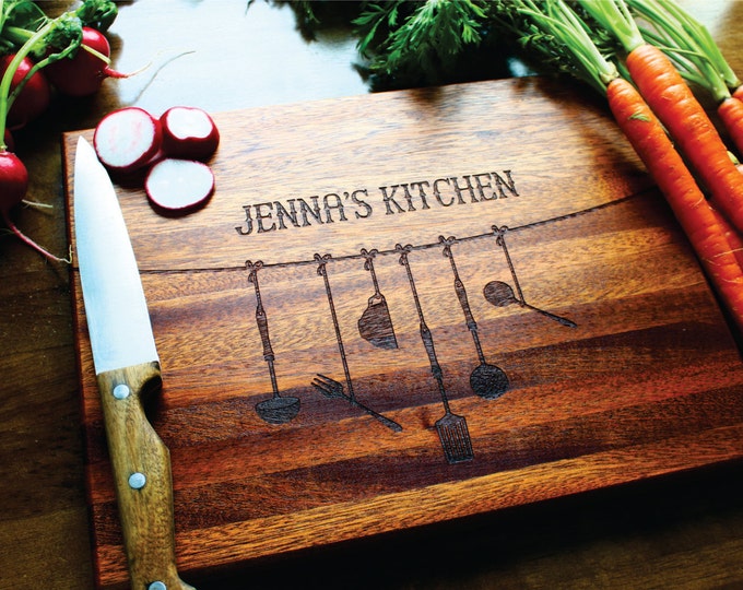 Personalized Cutting Board, Engraved Cutting Board, Christmas Gift For Mom, Gift For Grandma,  Gifts For Her, Anniversary, Housewarming