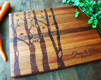 Personalized Cutting Board, Custom Name, Family Tree, Christmas Gift, Established Family Signs, Wedding, Anniversary, Housewarming Gift