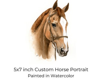 Custom Horse Portrait, Personalized Horse Gift, Custom Horse Painting, Horse Lovers Gift, Custom Horse Gift, Horse Decor, Horse Print