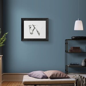 Digital Download, Ink Painting, Equestrian Artwork