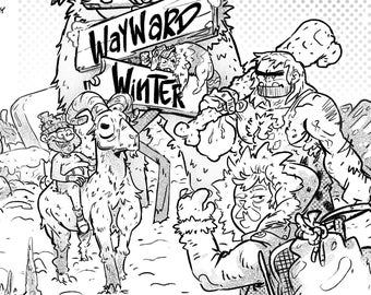 Wayward Winter Printable Colouring Pages