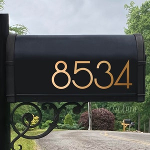 House Number Decal - Mailbox Decal - Modern Style, Address Decal, Custom Mailbox