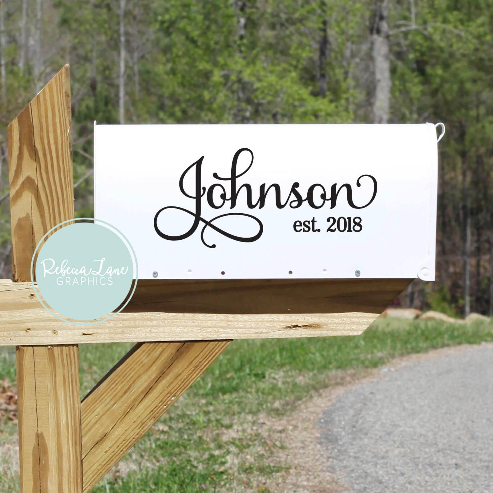 Personalized Mailbox decal wedding card box label custom Etsy