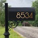 House Number Decal - Mailbox Decal - Modern Style, Address Decal, Custom Mailbox 