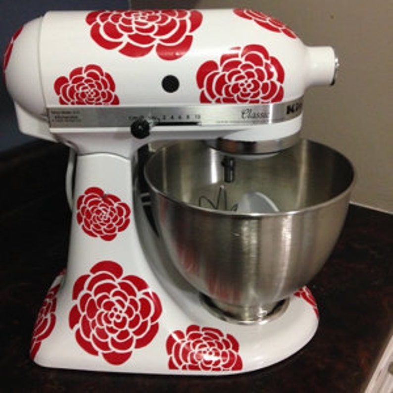 Flower Decals mixer decals kitchenaid decals stand up mixer Etsy