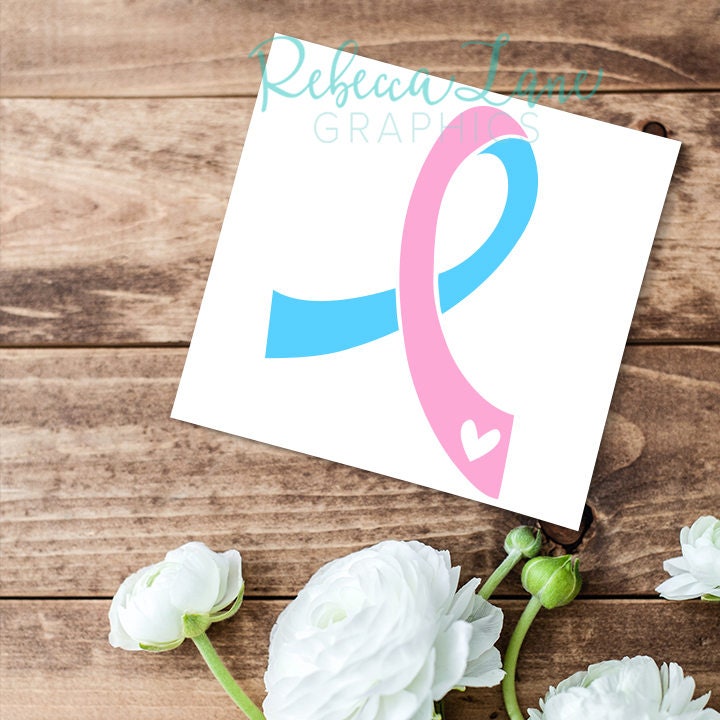 Miscarriage awareness ribbon decal SIDS decal infant loss Etsy