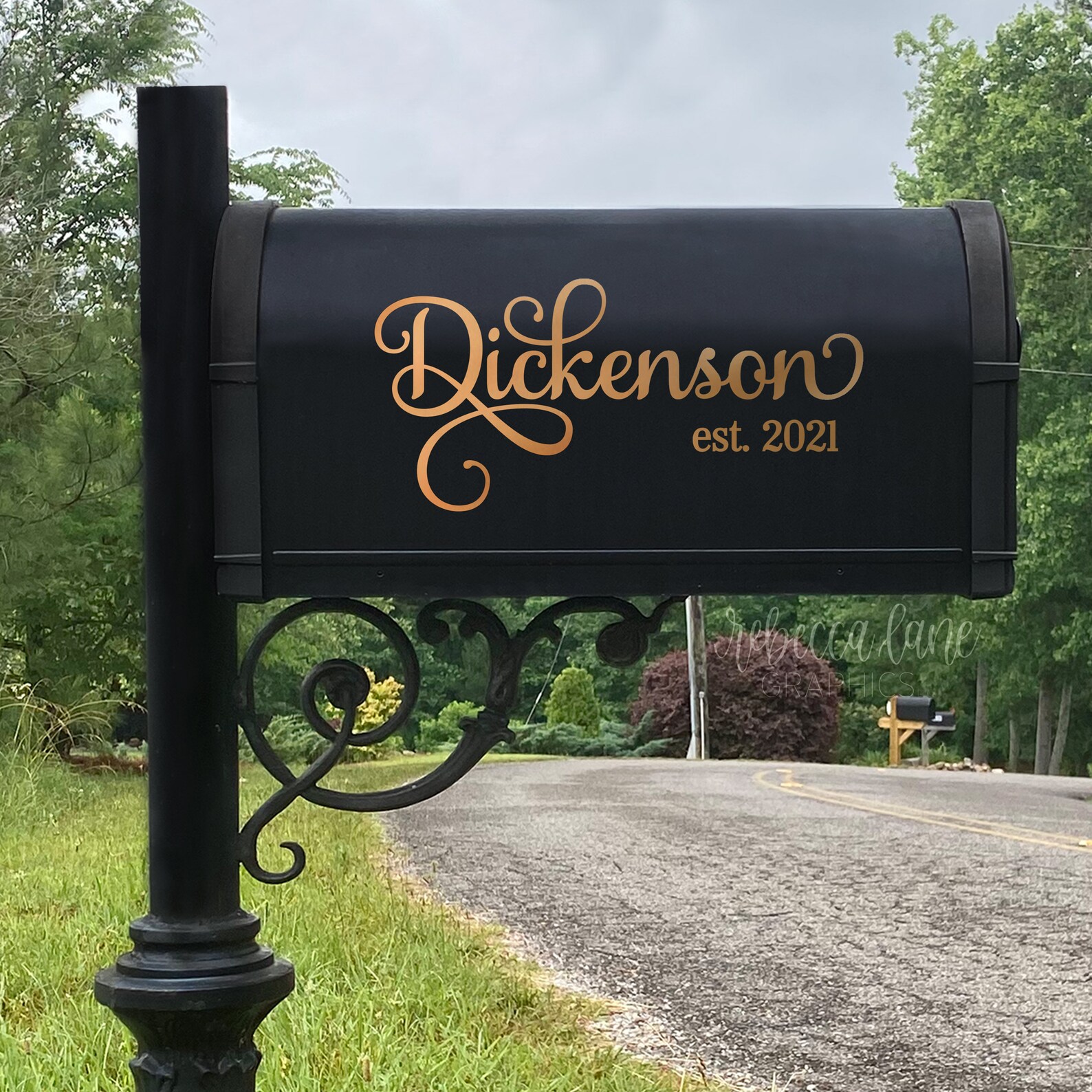 Personalized Mailbox decal wedding card box label custom Etsy