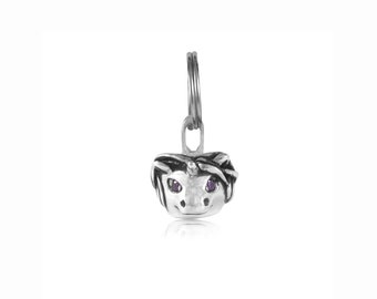 Charme de licorne, charme animal, pendentif de licorne, bijoux d'animal de spirit, bijoux d'animal, charmes argentés sterling