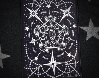Third Eye Connected Print, Drawing, Star Drawing, Universe, Celestial, Giclee Print