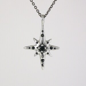 Stern Halskette, Solaris Halskette, Silber Halskette, Sterling Silber Halskette, Celestial, Handmade