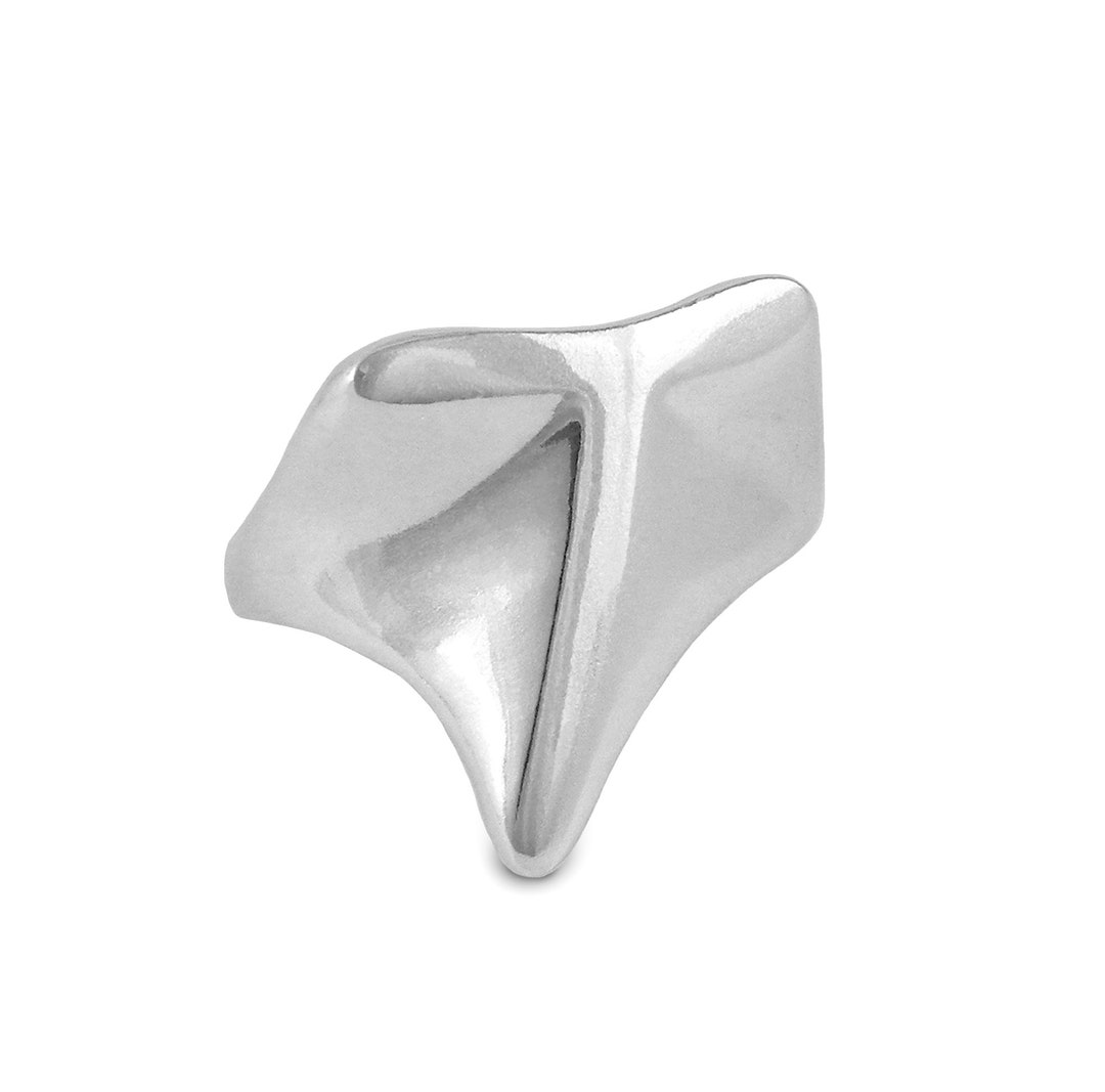 Bague Plaque Argent Silver Overlay T57 - Taille 8, Neuf Sans Emballage