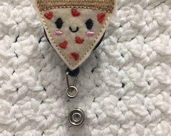 Happy pizza badge reel