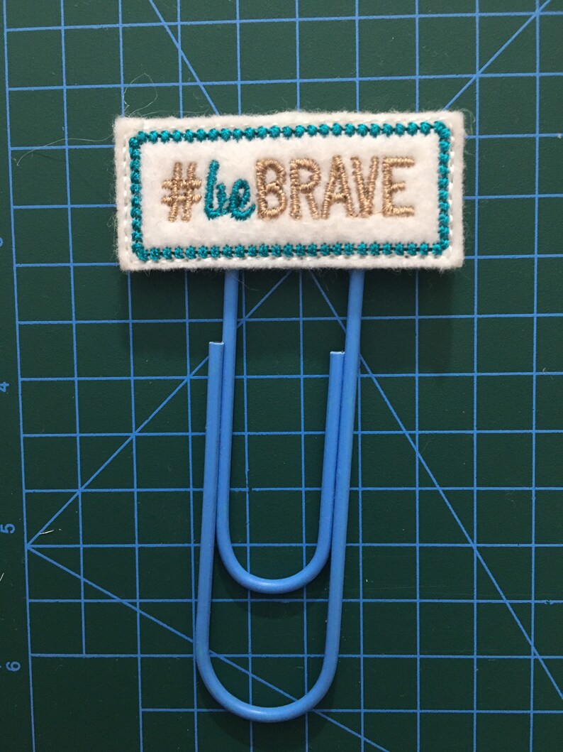 Be brave planner clip be brave bookmark inspirational image 8