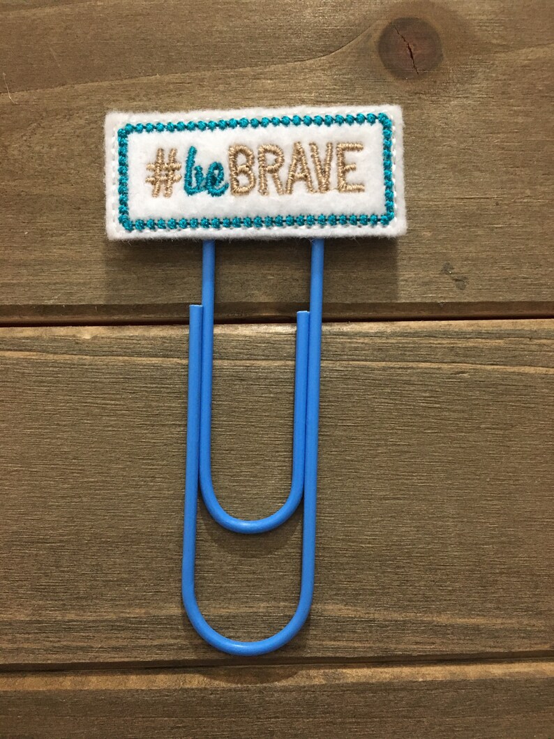 Be brave planner clip be brave bookmark inspirational image 6