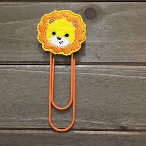 Lion planner clip, lion bookmark, lion planner, lion gift