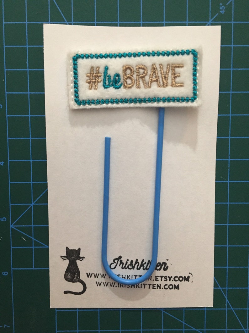 Be brave planner clip be brave bookmark inspirational image 7