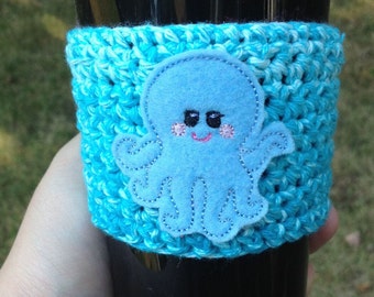 Octopus Mug Wrap,last-minute gifts, secret santa gift, octopus gift, Stocking stuffer gift, gift for coffee lover, coworker gift, teacher