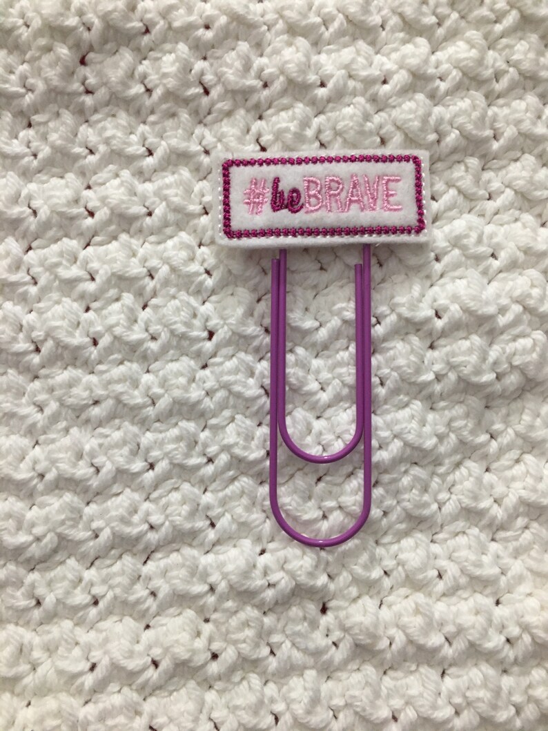 Be brave planner clip be brave bookmark inspirational image 2