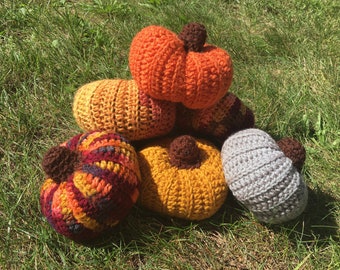 Crochet pumpkin, sweater pumpkin, knit pumpkins, rustic farmhouse pumpkin, rustic decor, primative pumpkin, halloween decor, fall decor