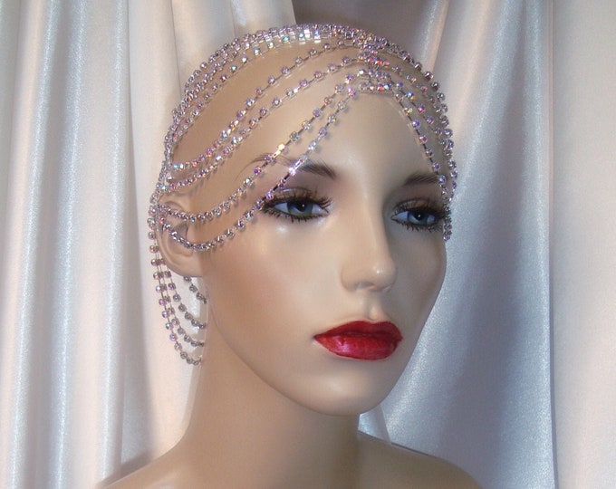 1920s headpiece silver