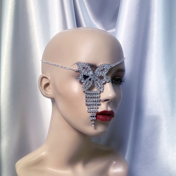 Rhinestone Eye Patch Etsy