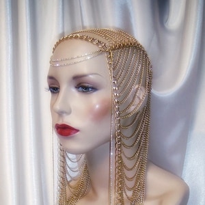 rhinestone chain headpiece