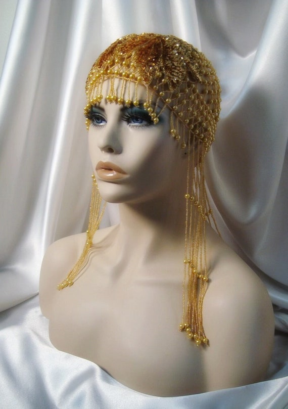Beaded flapper hats for sale cheap