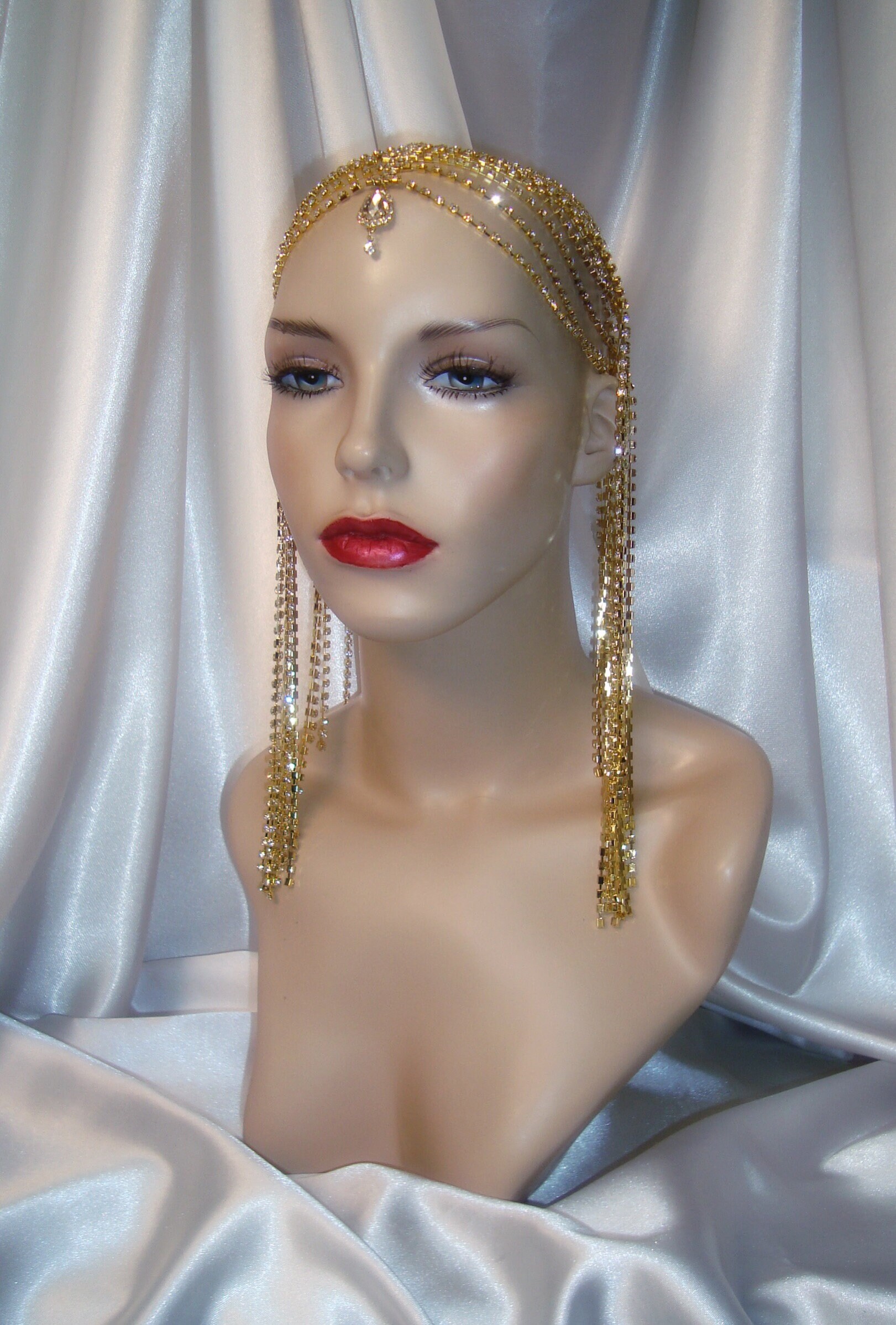 CLEOPATRA HEADPIECE - strawberry sorbet