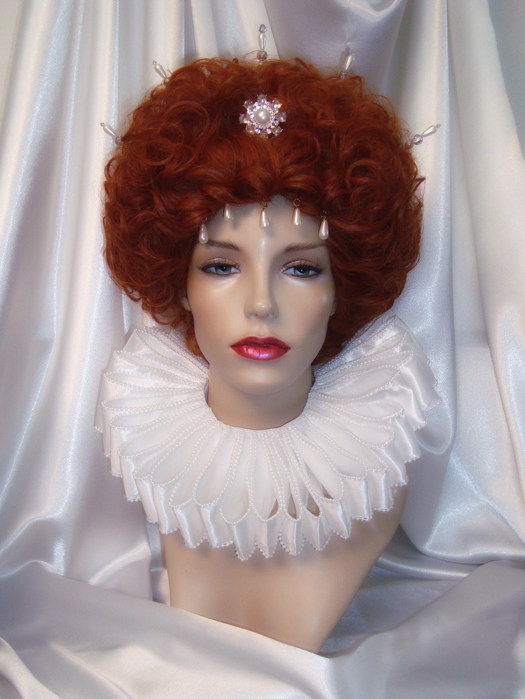 Queen Elizabeth I Wig, Elizabethan Wig, Queen Elizabeth I Theatrical