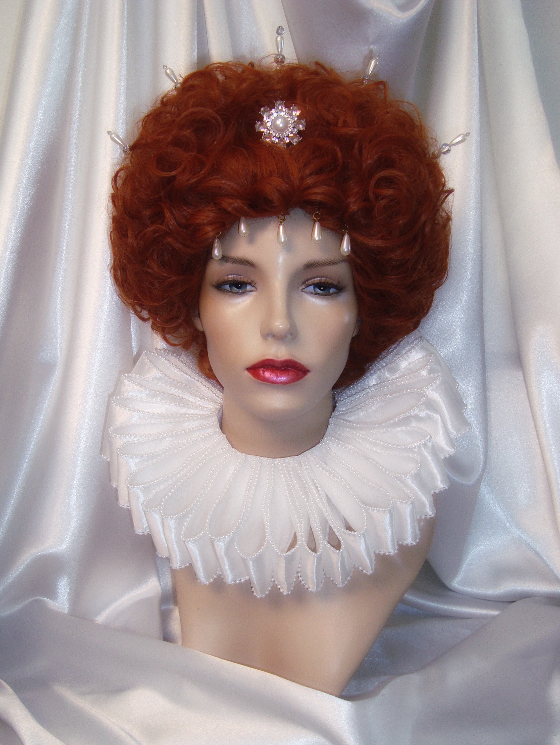 Elizabethan era renaissance custom color style wig choice costume ...