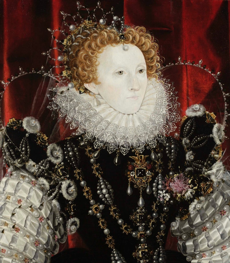 Queen Elizabeth I Wig, Elizabethan Wig, Queen Elizabeth I Theatrical ...