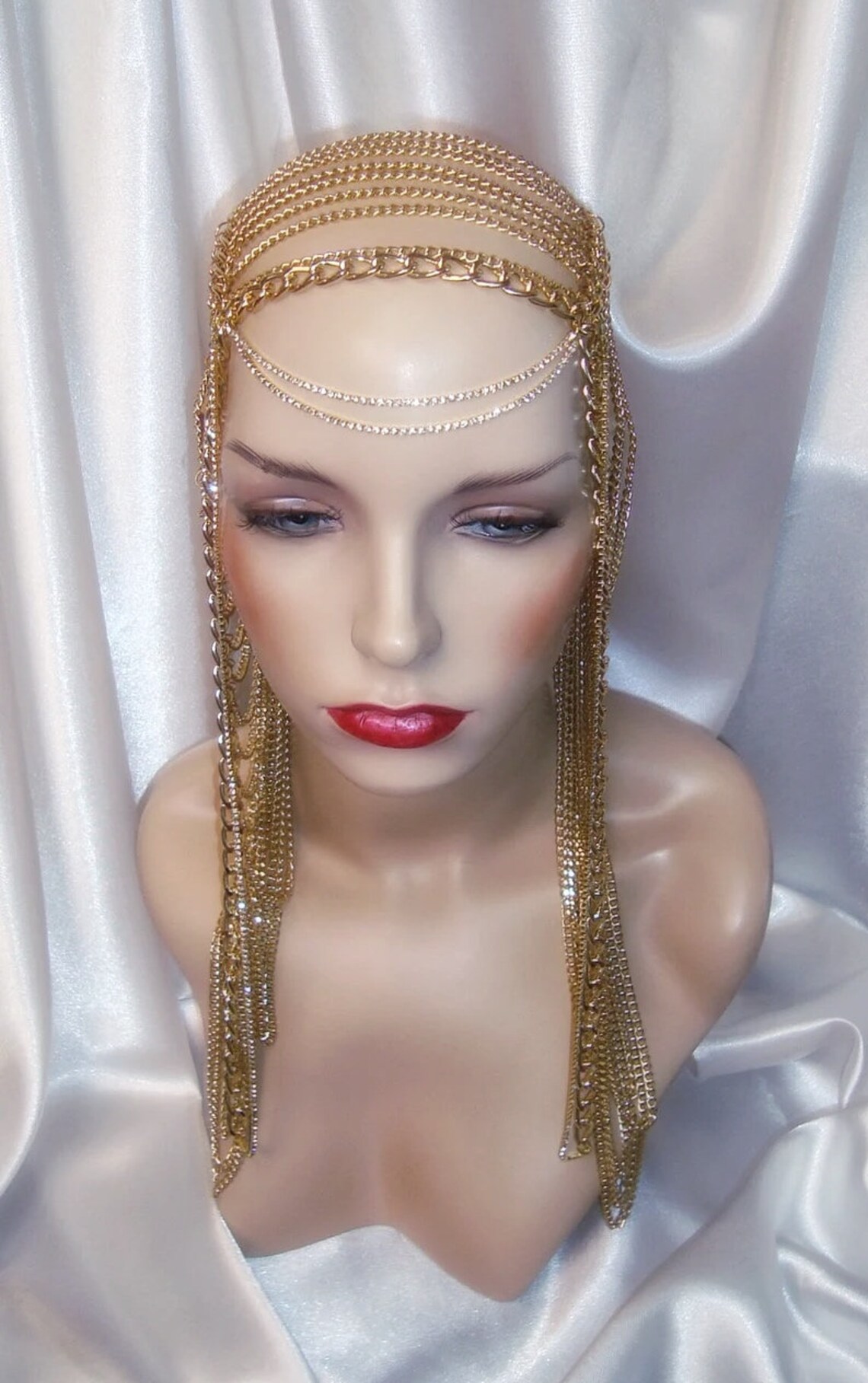 Delicate Crystal Chain  Headpiece main image 0