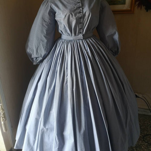 1860 Custom Gown / Dress Second Empire/victorian Dress Custom Etsy