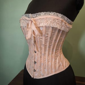 Ready to be shipped corset sample| Late Victorian style inspired modern handmade Corset