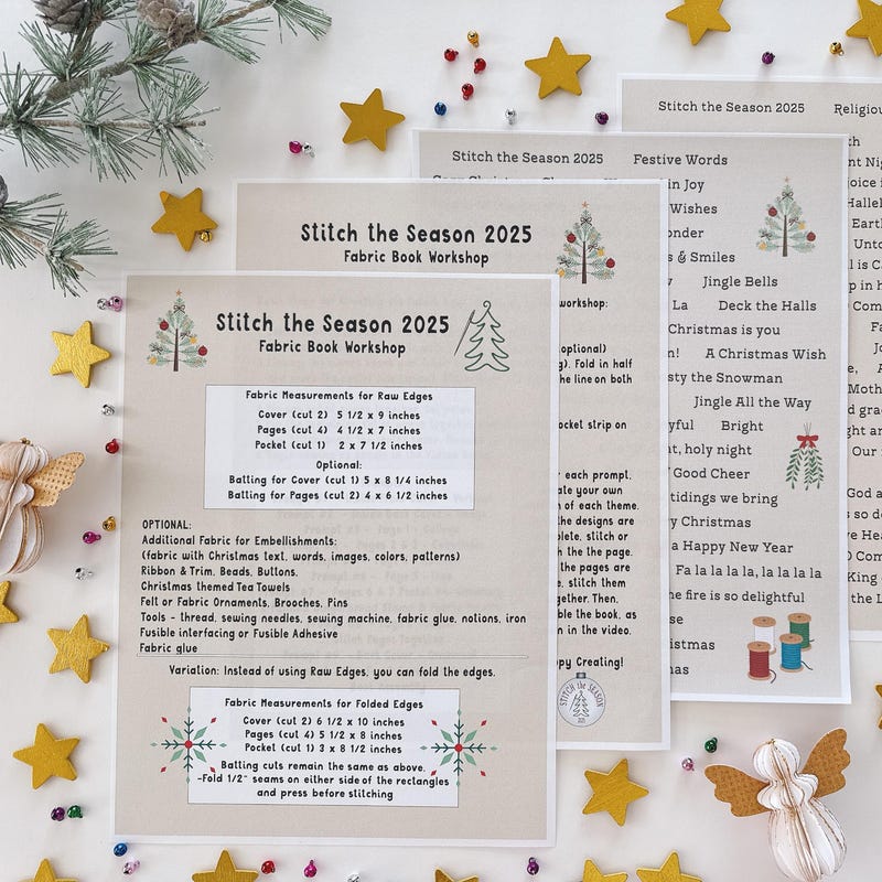 Slow Stitched Christmas Etsy UK