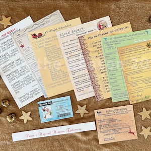 Ephemera da Missão Mágica do Papai Noel - Imprimível de Natal para Junk Journaling | Imprimível de Natal | Adição Stitch the Season 2024