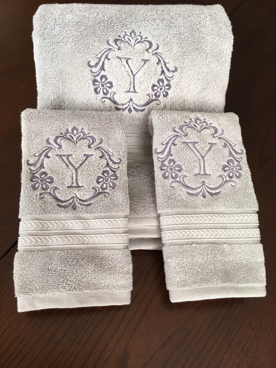 Custom Embroidered Bath Towels, Hand Towels & Washcloths, Monogram