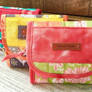 Quilted Wallet, Pocket Wallet, Small Pouch, Coin Purse, Handmade Quilted Wallet, Credit Card Holder, Purse Organizer, Mini Clutch,Cute pouch