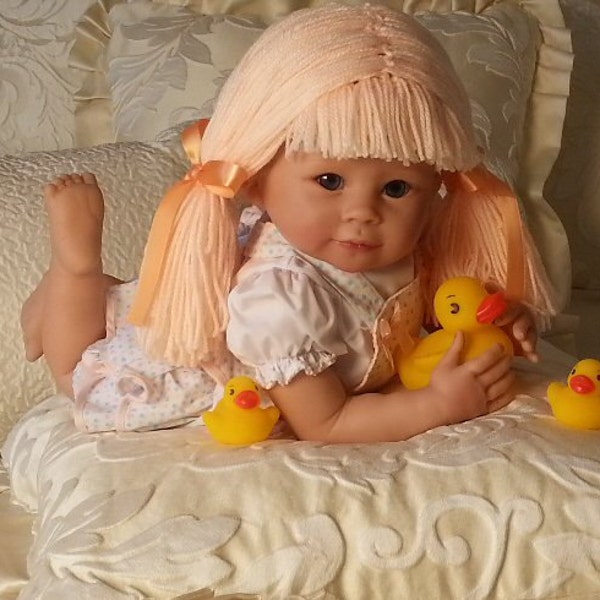 Deluxe Wigged Out! - Warm baby wig hat with pigtails - Twice the yarn!