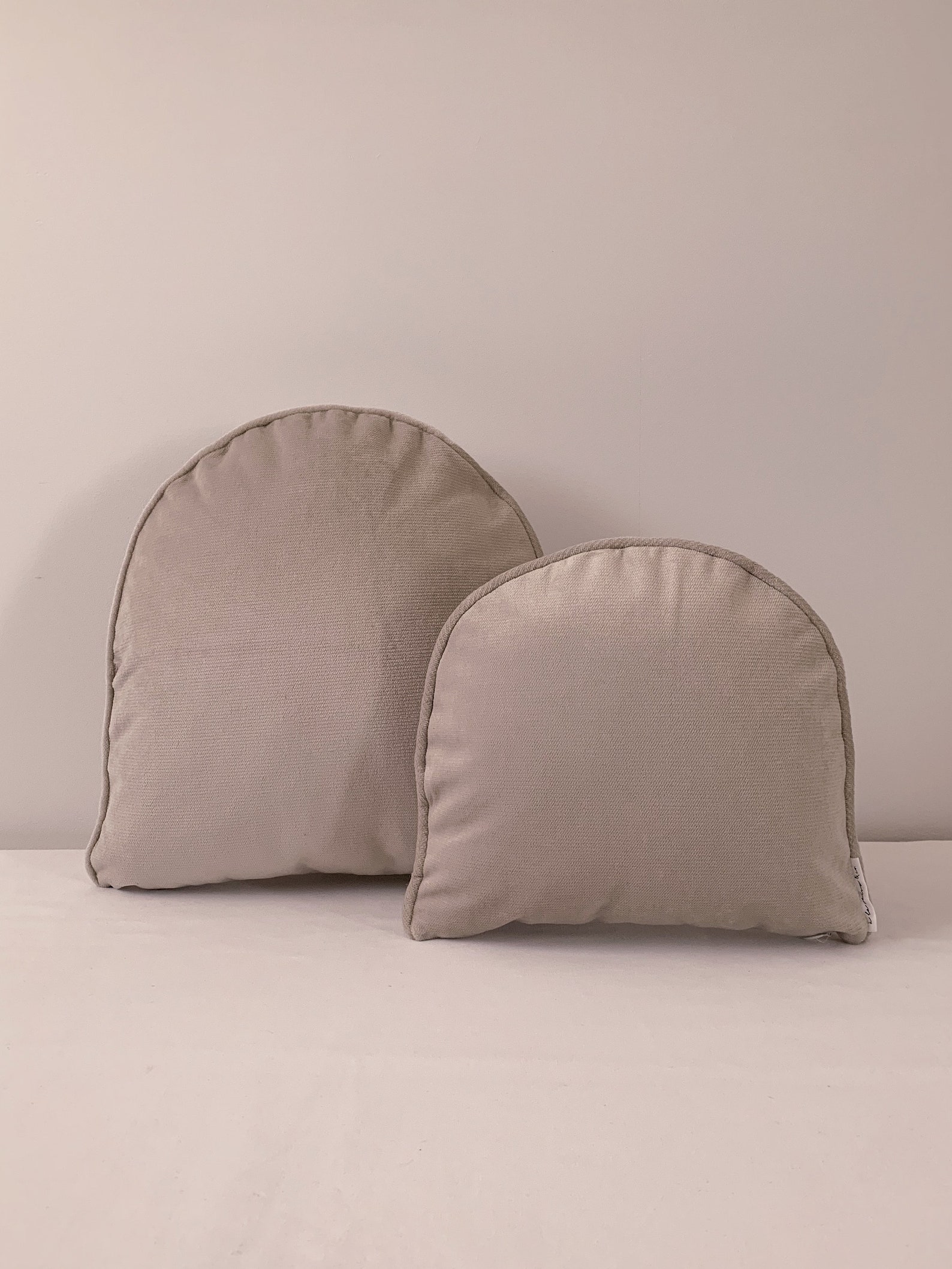 HALFROUND CUSHION / Velvet Orange Pink Blue Soft Velvet / Etsy