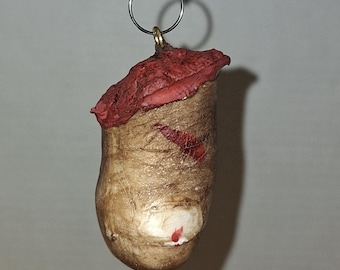 Llavero con dedo gordo del pie cortado, accesorio realista para Halloween