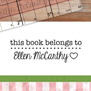 1.8x1.8 cts115 From Library Stamp Custom Name Personalized Read It Love It Return It Personalised Rubber Gift Stamp Custom Book Stamp
