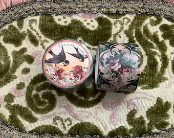 1 - 35 mm Shabby washi tape, French wallpaper inspired , junk journals, planner , gift