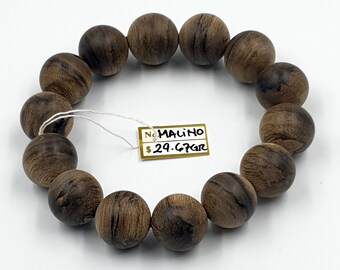 High Quality Agarwood Natural Bracelet 16mm 29,67gr MALINO Kalimantan Indonesia