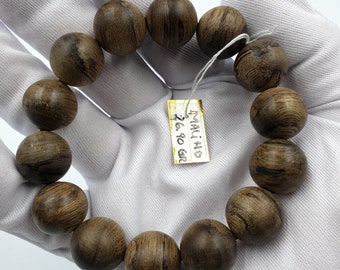 High Quality Agarwood Natural Bracelet 16mm 26,90gr MALINO Kalimantan Indonesia