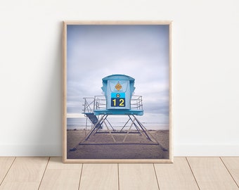 Lifeguard Tower | Beach Vibes | Ocean Blue | California Photo | Beach Wall Decor | Orange County Photo | Coastal Photo | Dana Point Print