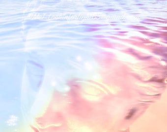 Surreal Photo Art | Abstract Water | Dream Print | Greek Goddess God | Water Sunlight | Printable Download | Underwater Art | Art Collage