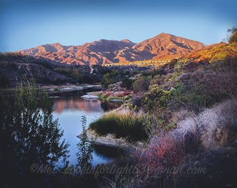 Landscape Photo | Sunset Mountain Art | Trabuco Canyon | California photo | Orange County Sunset | Saddleback Mountain Photo | Nature Print